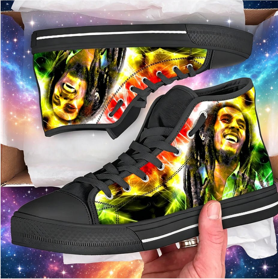 Bob Marley Quote Custom High T - Women Shoes Quote ulasan dan harga