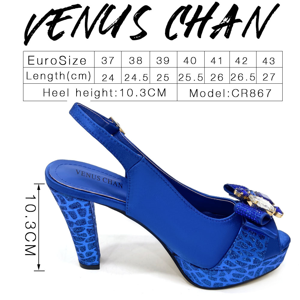 2024 Rhinestone Design INS Hot - Women'S Shoes Navy Blue ulasan dan harga