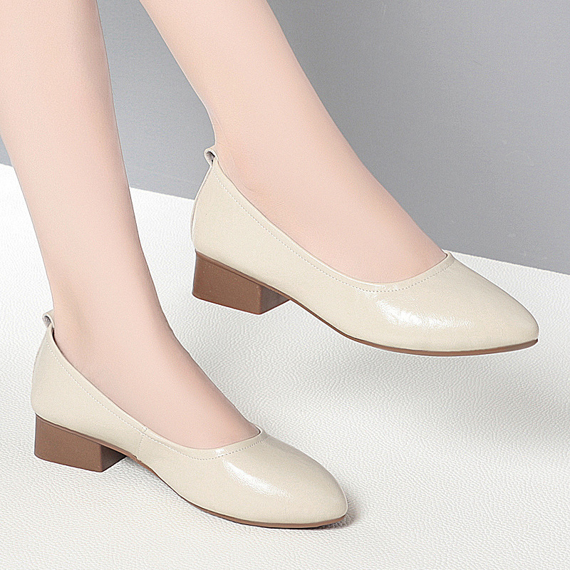 3cm Top Quality Breathable Poi - Court Heel Pointed ulasan dan harga